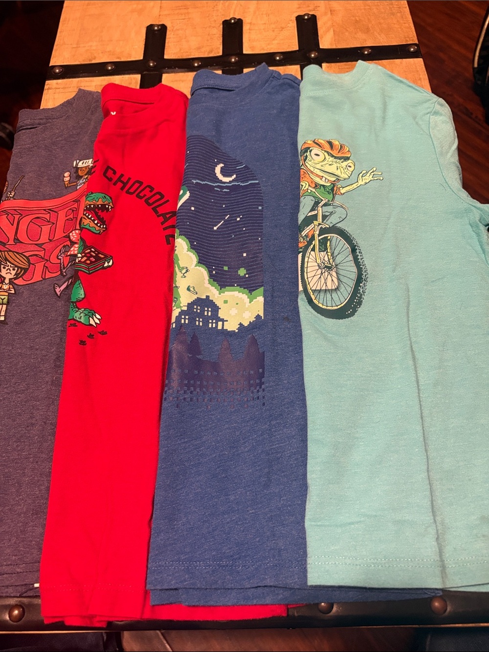 Kids Graphic Pajama Tee - Blue, Red, Teal